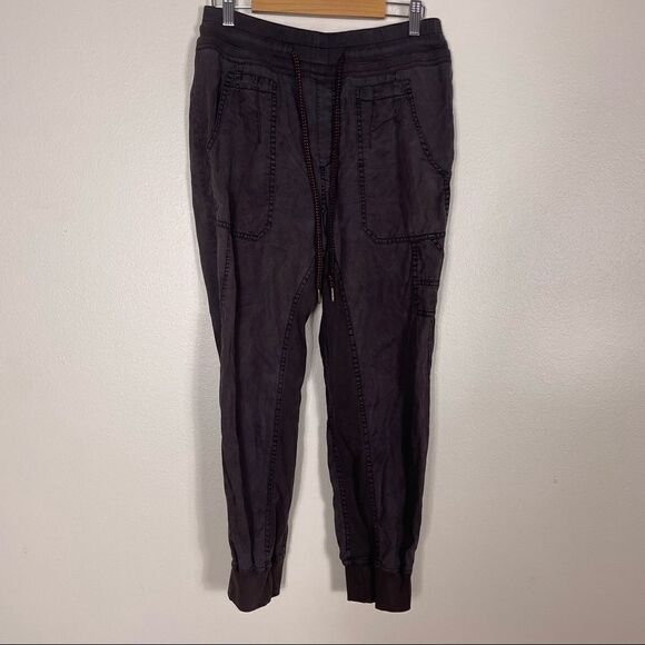 A by Anthropologie Brown Jogger Lyocell Pants - Picture 1 of 8